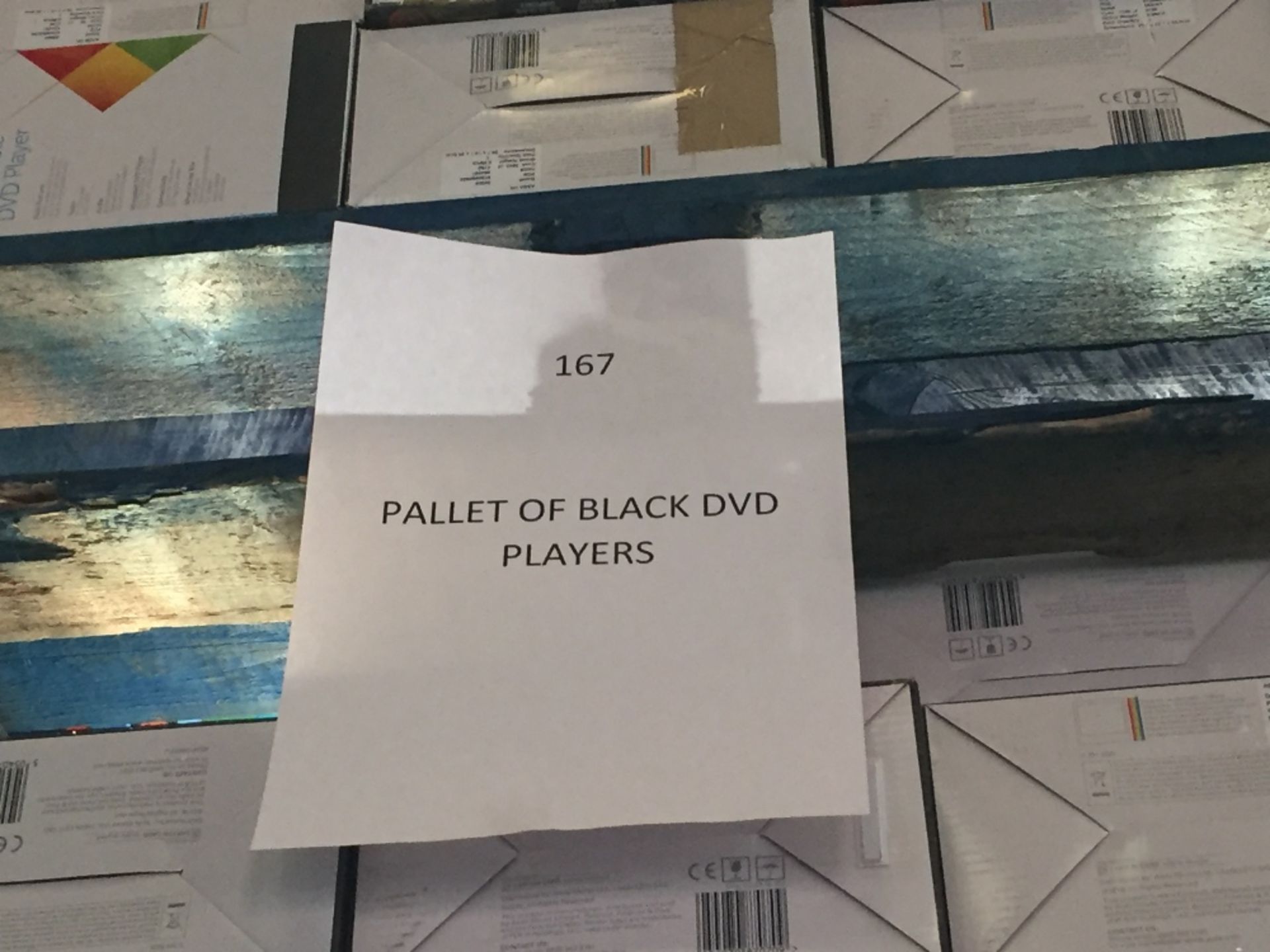 1 Pallet of 72 - Black 7" Dual Screen DVD Players