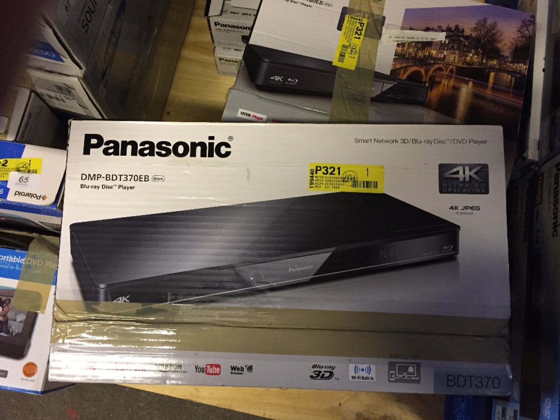 Panasonic Black 3D Blue ray DVD Player BD7370 (ret