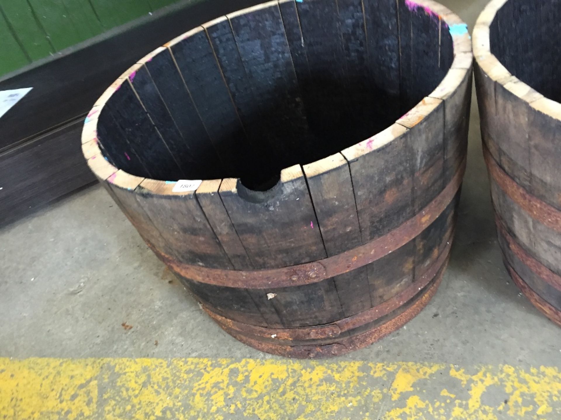 HALF BARREL PLANTER