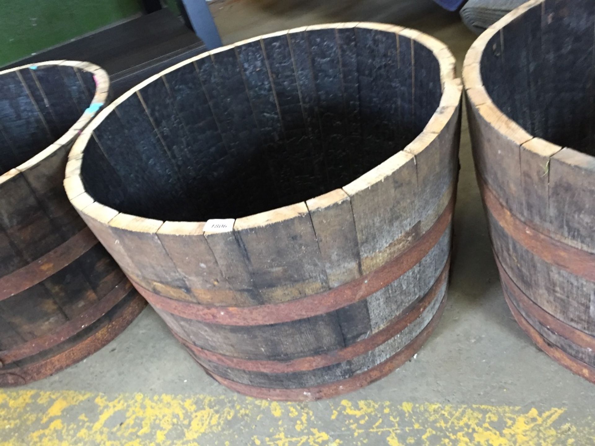 HALF BARREL PLANTER