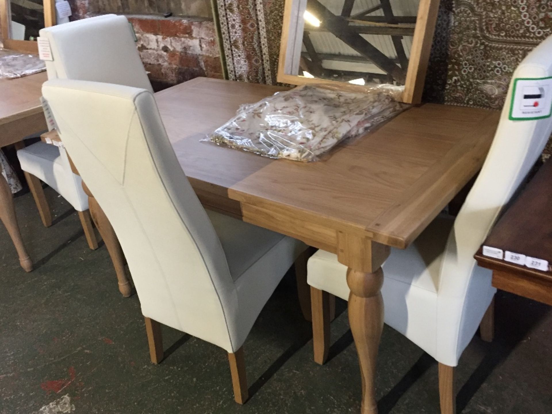 GLOUCESTER DINING - 150CM FIXED TOP TABLE (WG1-GS/7288L) & 4 x WAVEY CHAIR - SCS ENDURANCE