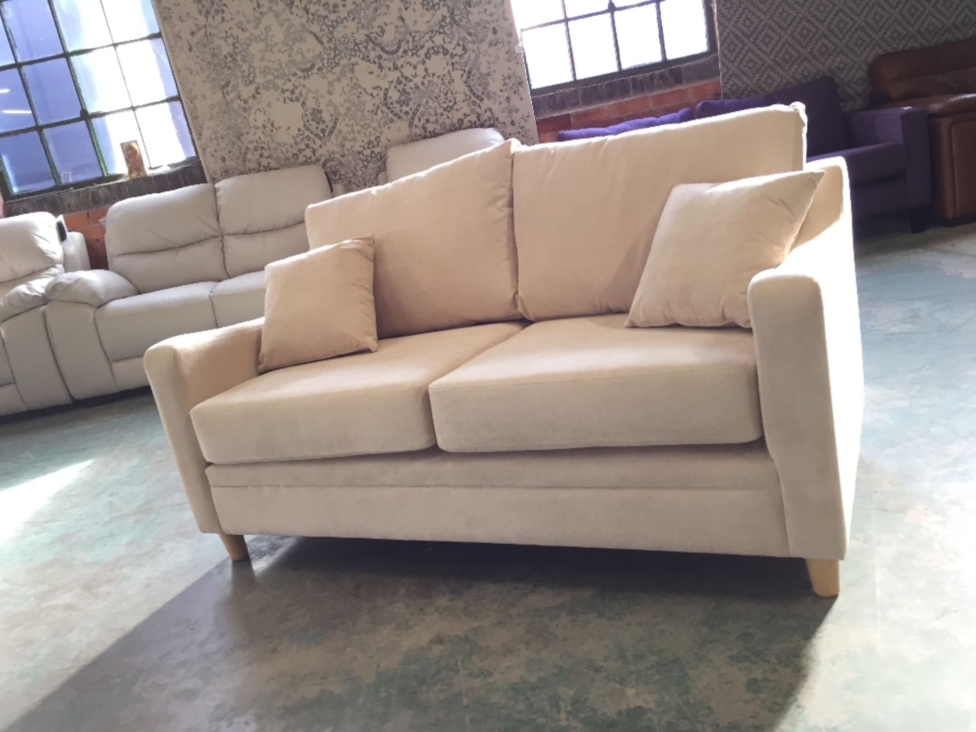 NEWBURY GRACELAND BEIGE REGULAR 2 SEATER SOFA