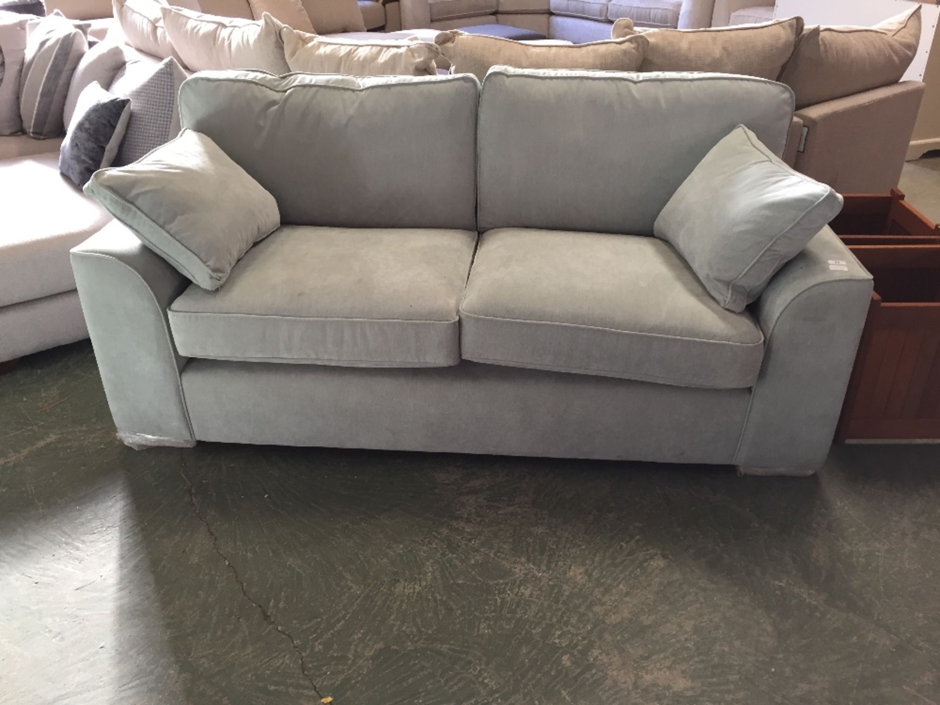 LINCOLN FLEX GRACELAND BLUE 3 SEATER SOFA