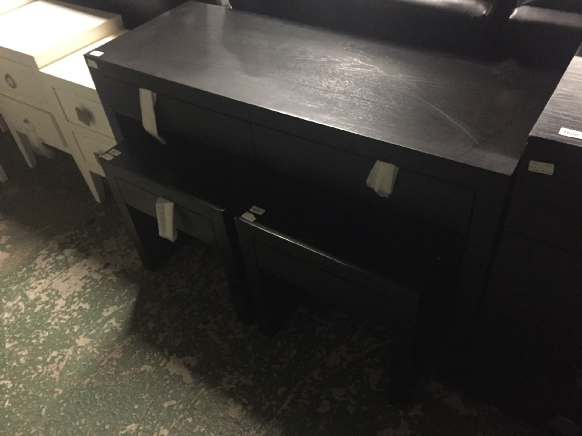 HAWTHORN BLACK 2 DRAWER DESK