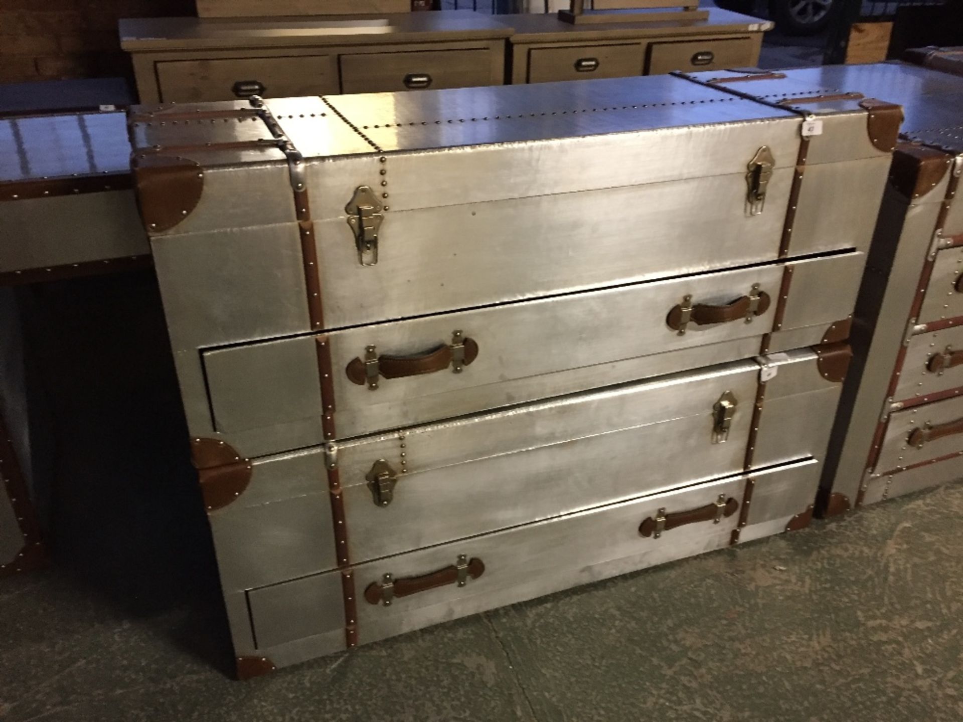 INDUSTRIAL ALUMINIUM 1 DRAWER CHEST WITH LIFT UP L