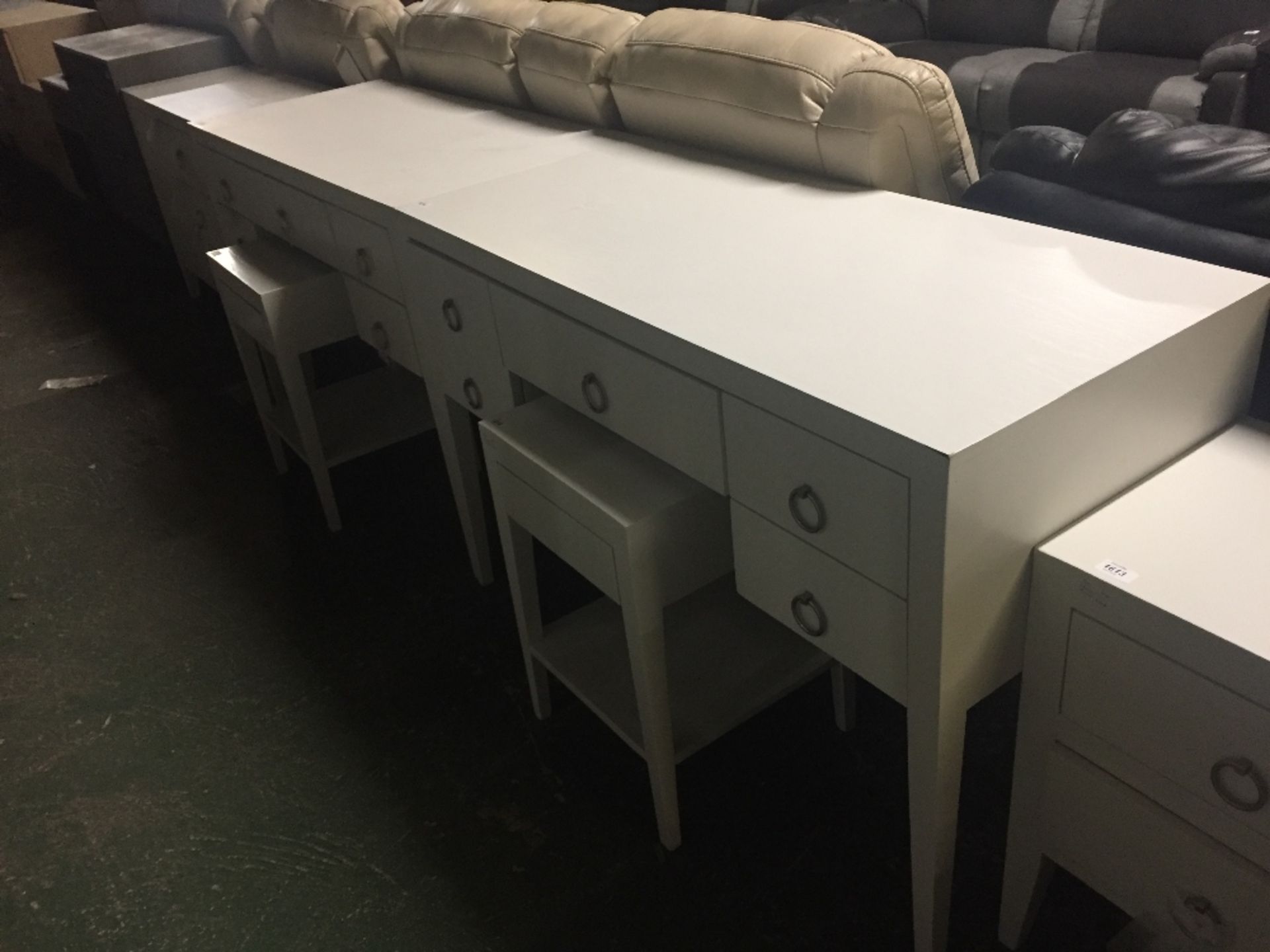 CHERTON WHITE DESK (RETURN)