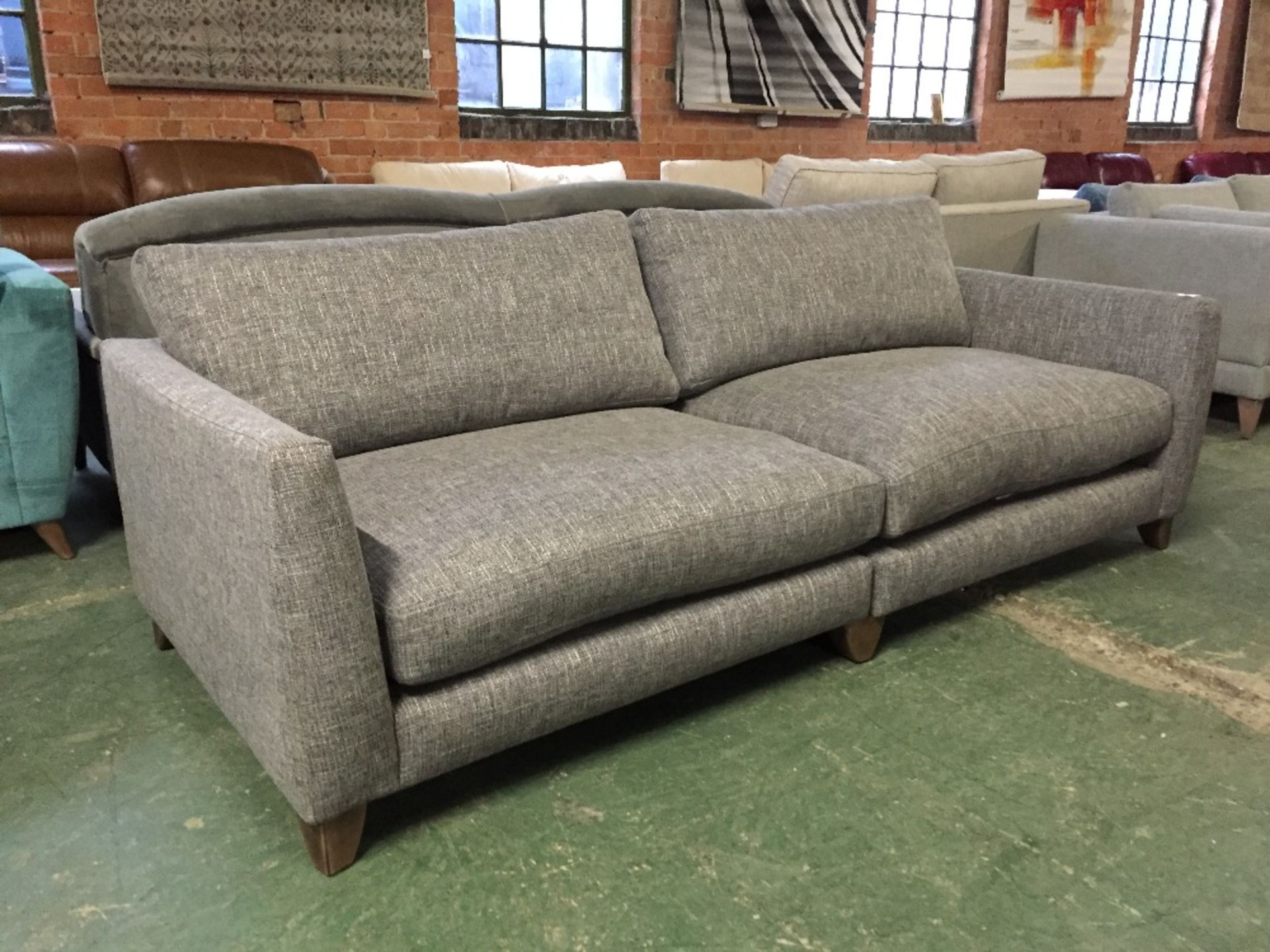 PALOMA GREY SPLIT 4 SEATER SOFA (371268)