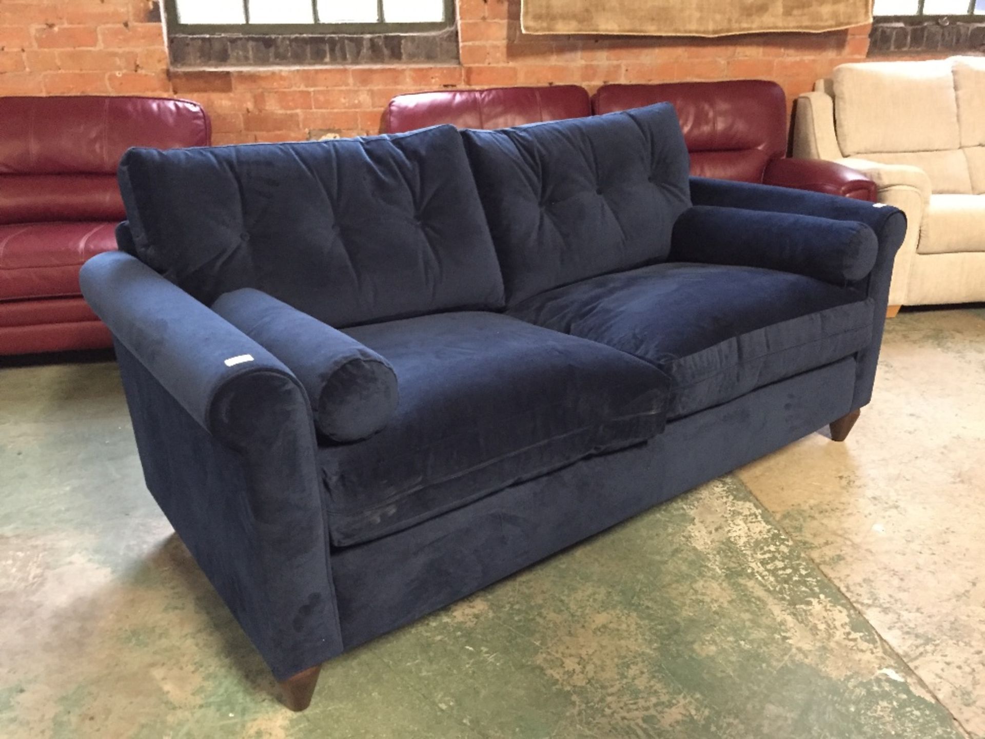 BLUE 3 SEATER SOFA (467153)