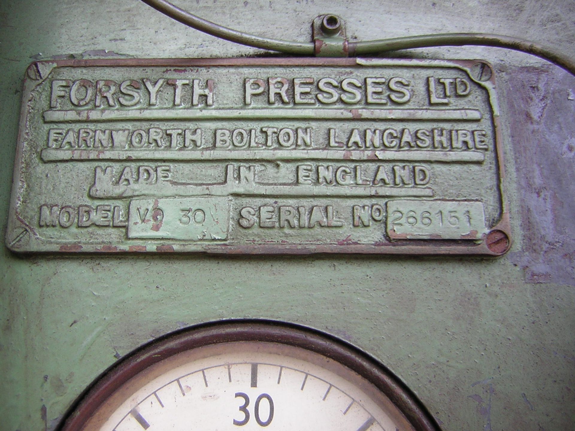Forsyth 30t Hydraulic Press - Image 5 of 5