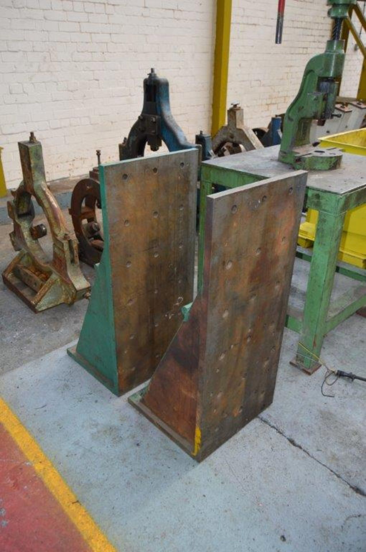 Pair of Heavy Duty Angle Plates 450 x 450 x 1000mm