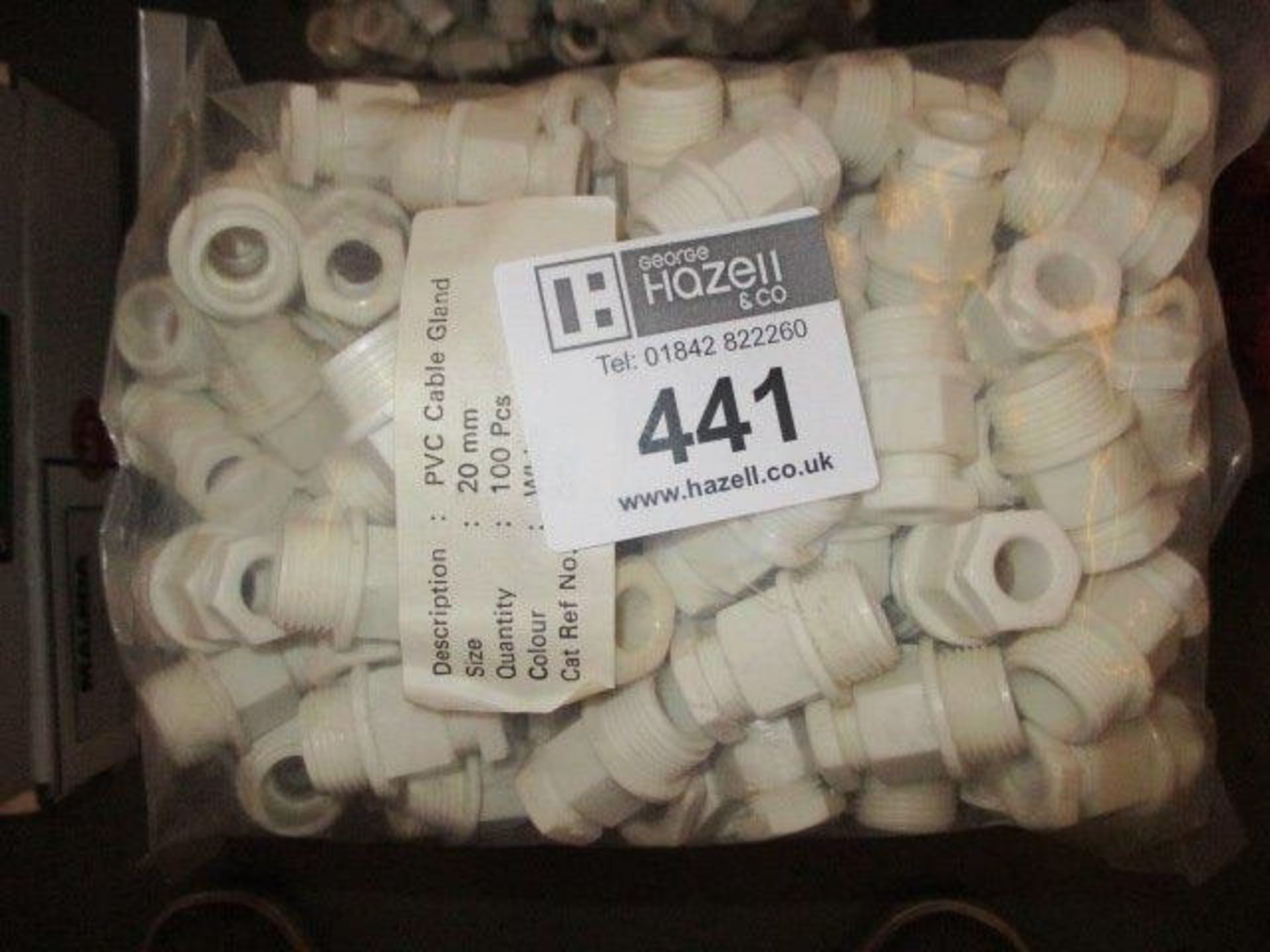 500 X WHITE 20MM STUFFING GLANDS