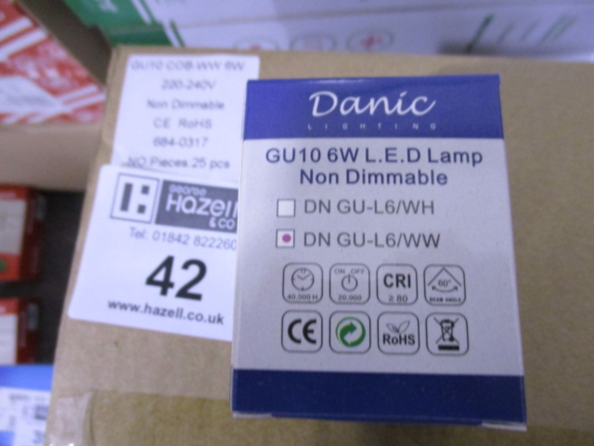 25 X 6W LED GU10 LAMP