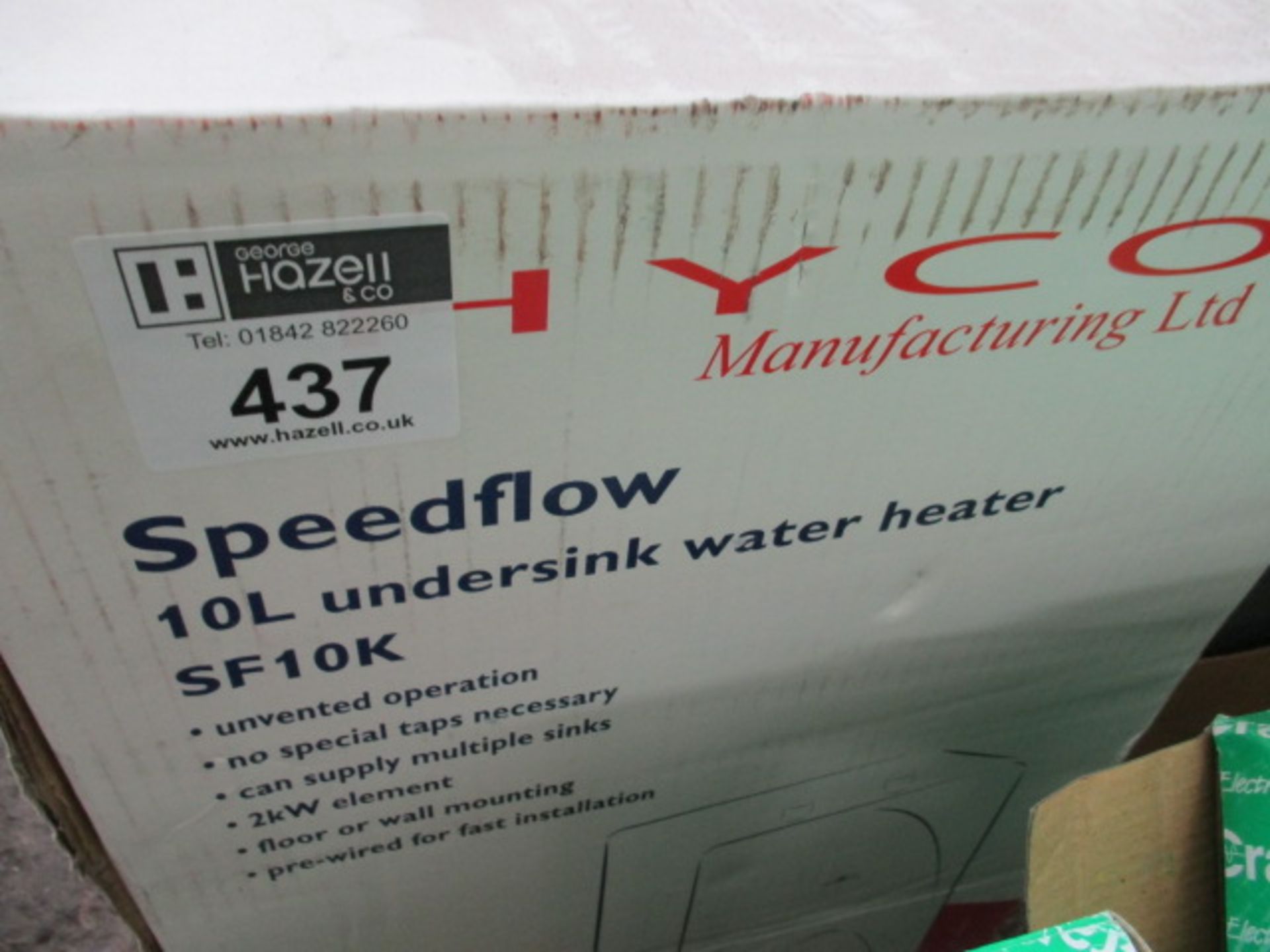 1 X 10L UNDERSINK HEATER