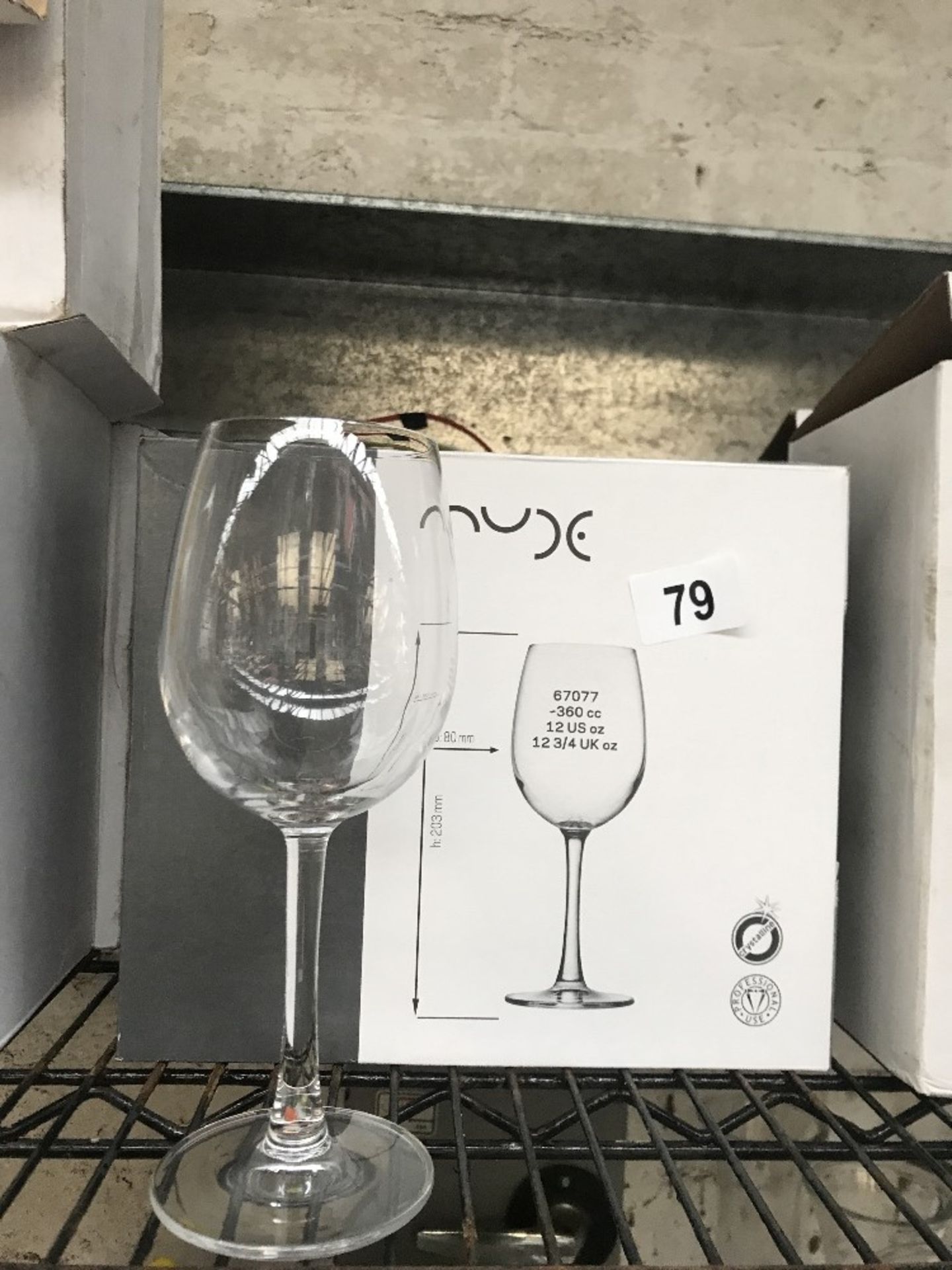 12 x 12oz quality wine glasses