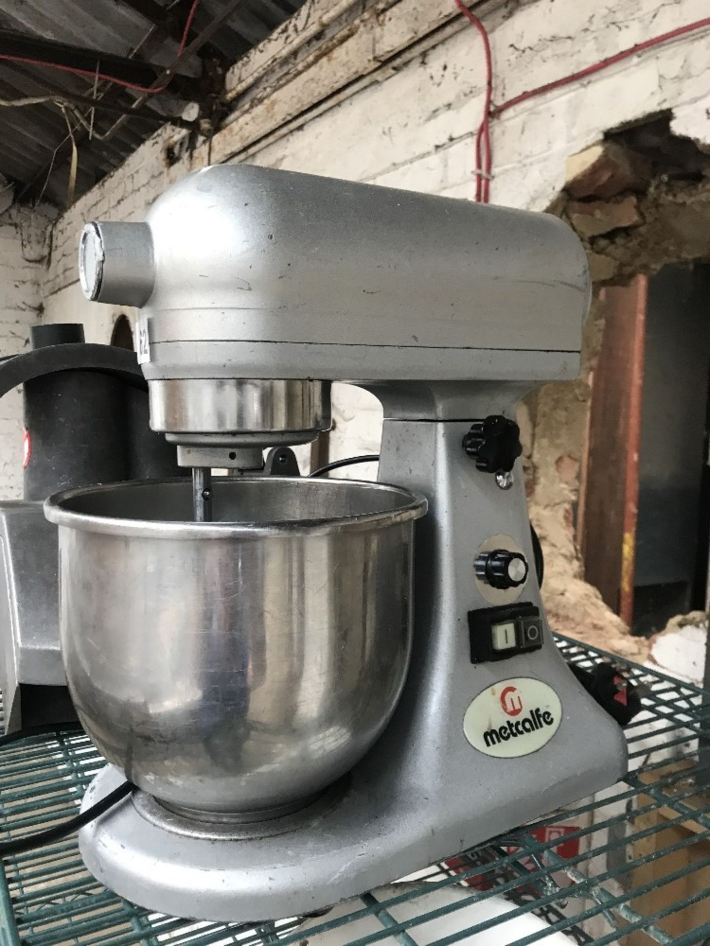 Metcalfe 5 Quartz Commercial mixer with bowl and an attachment