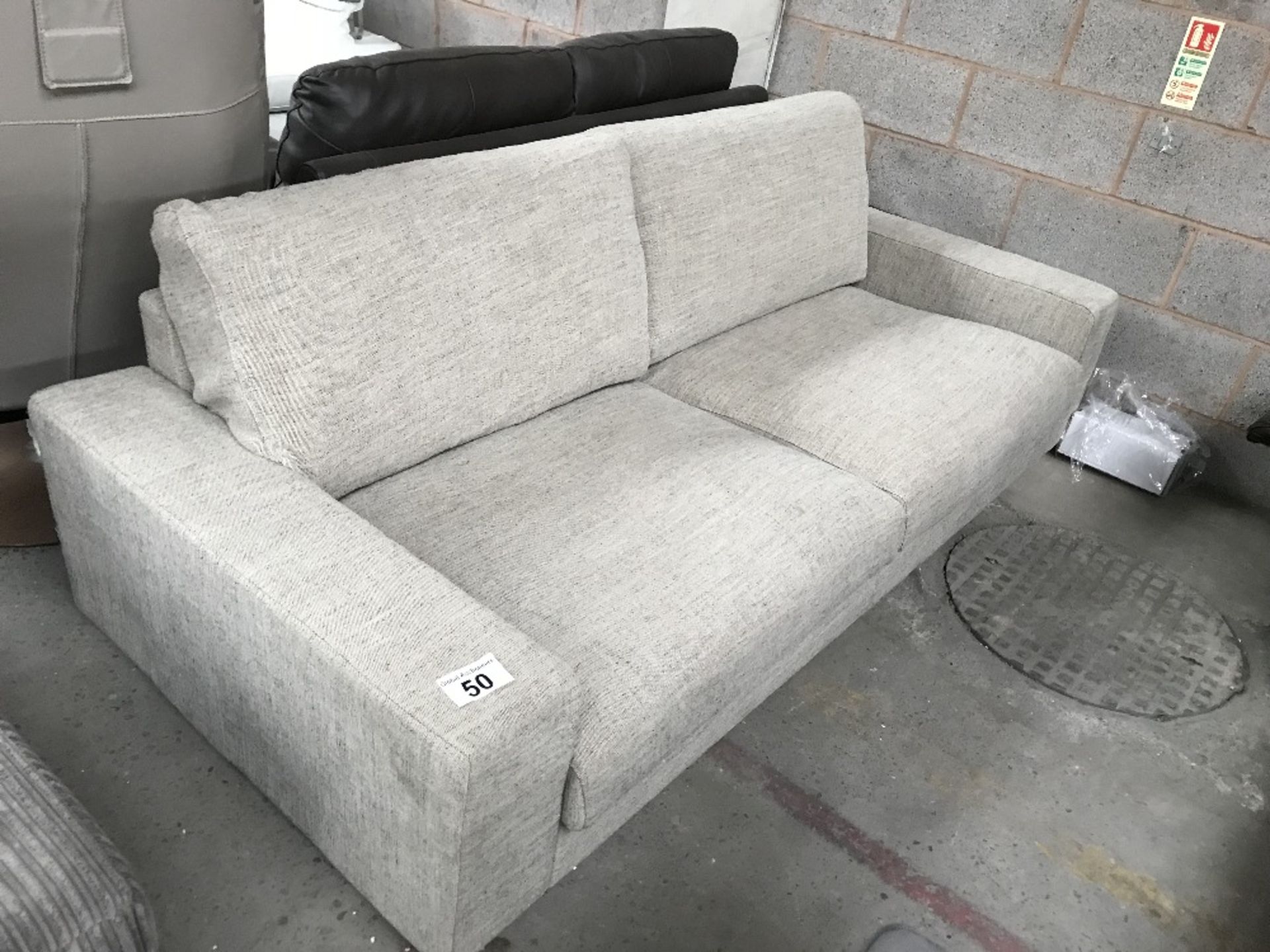 Wide 3 seater sofa in quality fabric