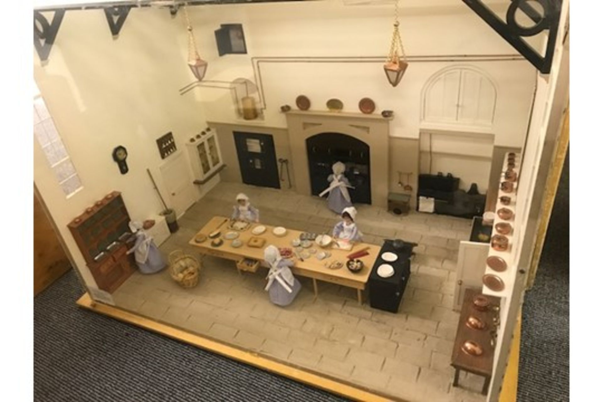 Model of Kitchens at Longleat House in Wiltshire,