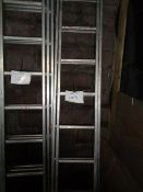 Aluminium Double extending ladder