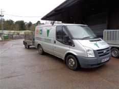 KA07 VZX Ford transit 85 t260s fwd diesel panel van, date of first registration 01/07/2007,