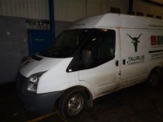 SH10 VMZ Ford transit 85 t260m fwd diesel panel van, date of first registration 24/06/2010,