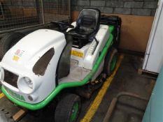 Etesa model hydro 100 ride on lawn mower with grass catcher, year 2008