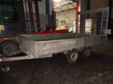 Indespension 12' x 6.6' double axle plant trailer 2,600KG CAP, serial no SDHF261263G064304A