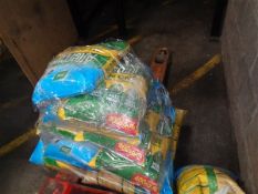 Pallet of miscellaneous lawn feed