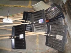 Quantity of various snow shovels