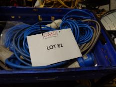 Quantity of 240v extension leads as lotted