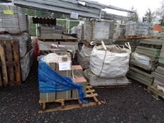 Approximately 30 part pallets of natural stone sets and paving slabs as lotted