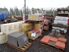 Approximately 30 part pallets of various slabs