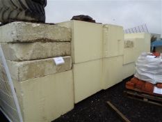 Quantity of polystyrene insulation as lotted