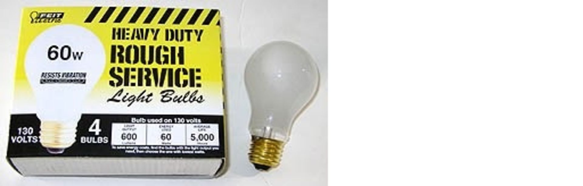 4 Pc 60 Watt Rough Service Light Bulb Set