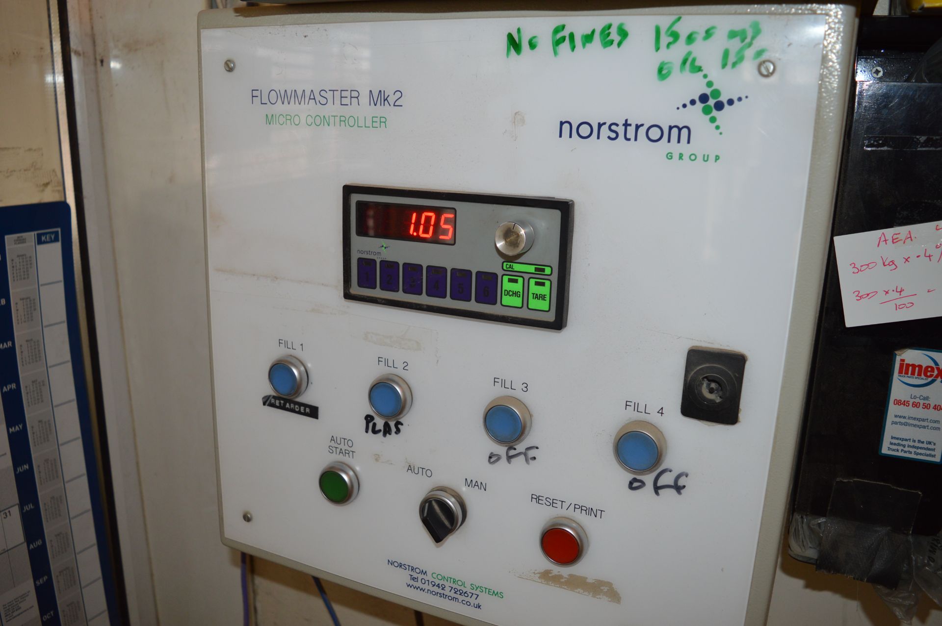 4 Chamber dosing / additives plant with Norstrom Group Flow Master MK2 process controller (Please
