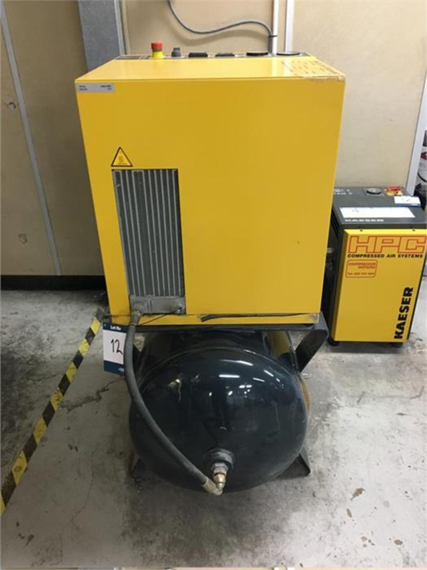 Kaeser SX6 rotary screw air compressor complete with TAH6 dryer, Serial Number: 1376, Year: 2006, - Image 2 of 5