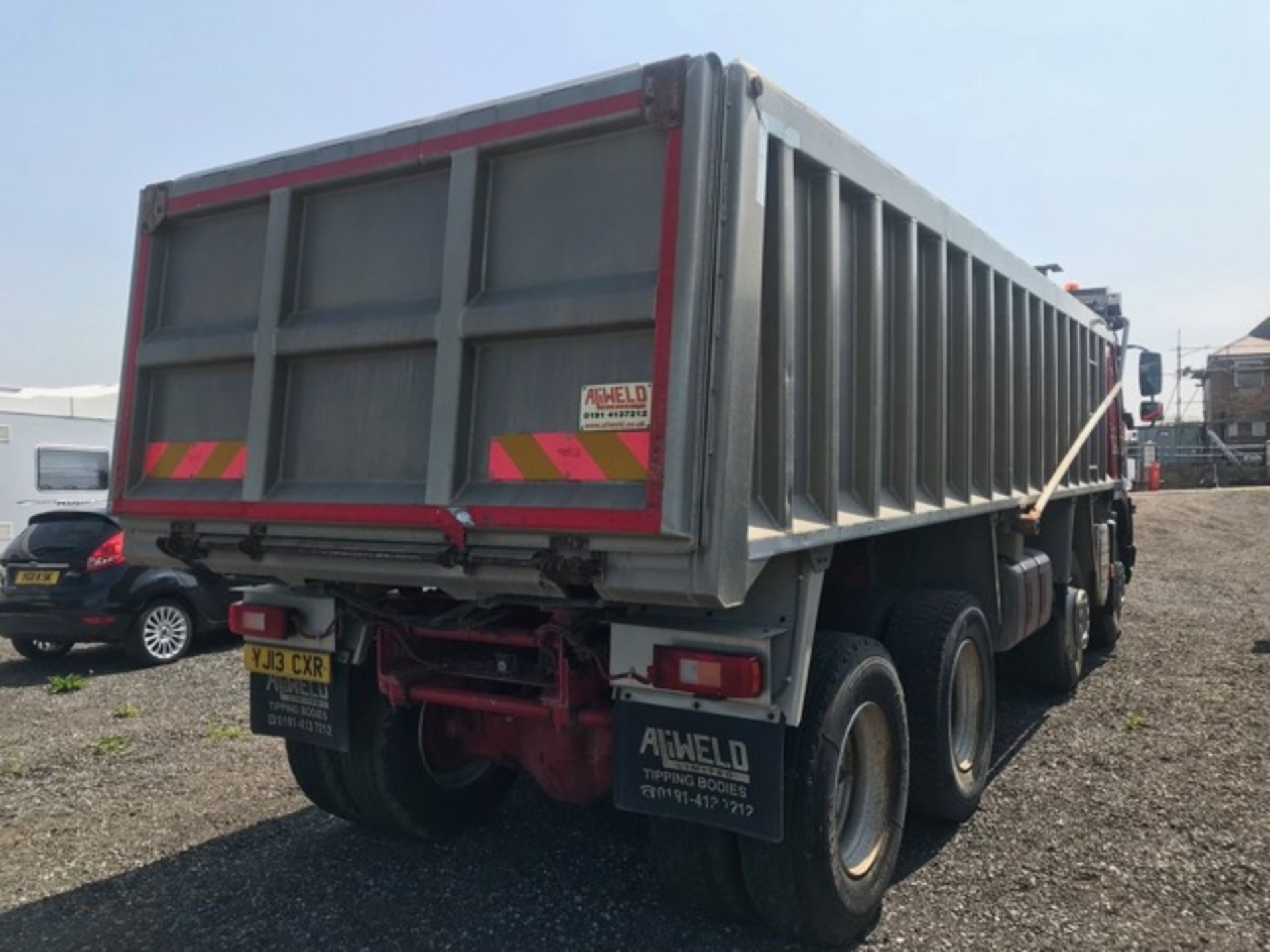 2013 Volvo FMX 8 x 4 Tipper lorry, registration YJ13CXR, automatic transmission , fitted with - Image 3 of 5