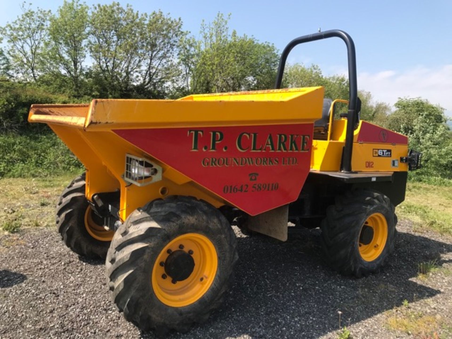 JCB model 6FT articulated dump truck, 2016, 249 recorded hours - Image 7 of 10