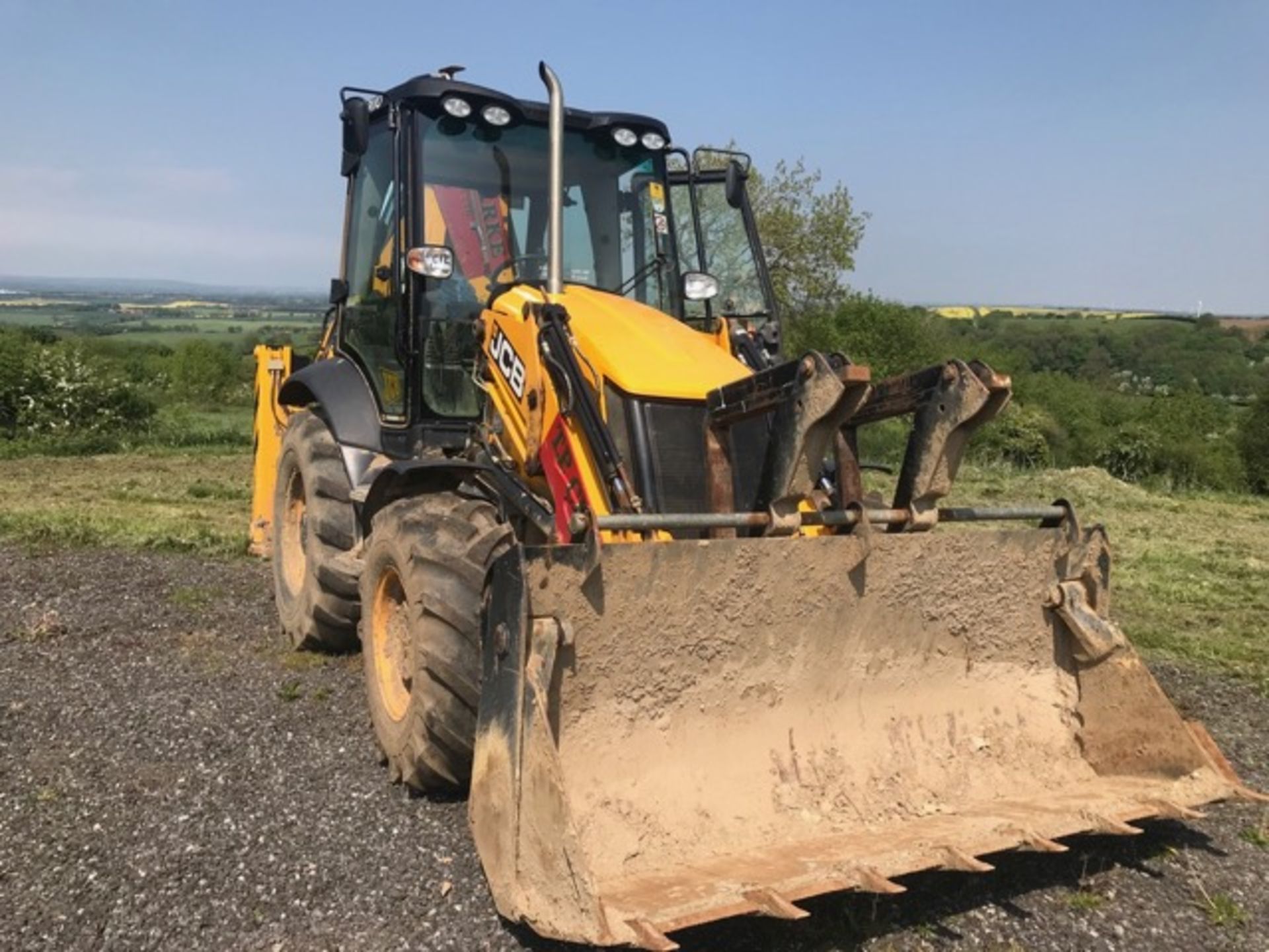 JCB 3CX Eco back hoe loader, registration YN14AEP, first registered 1st January 2014, 3233