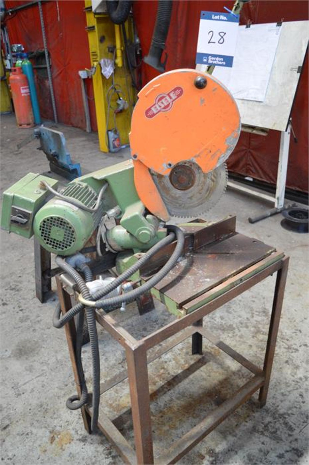 Eisele, Model: LMS-1, bench mounted metal cutting circular saw