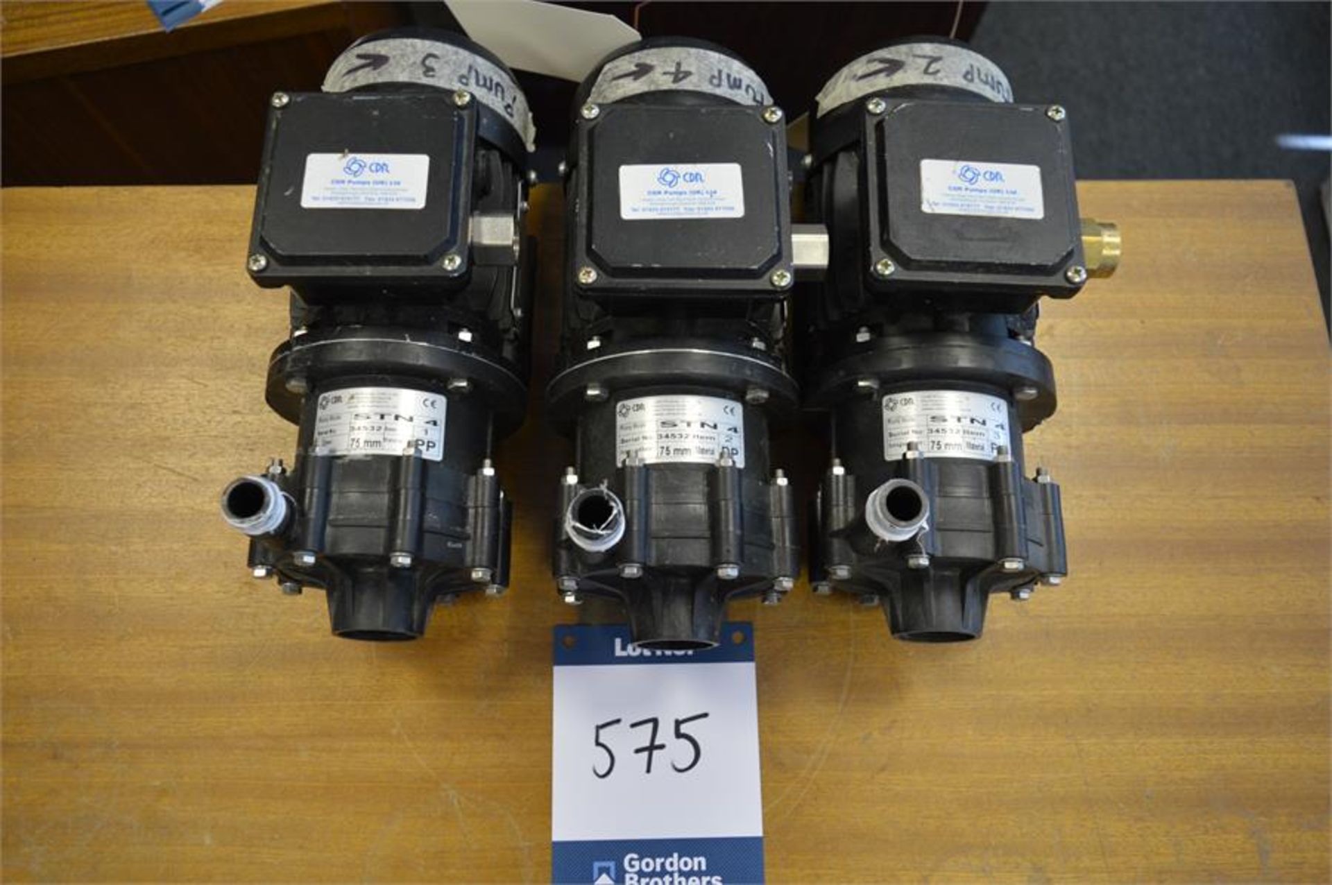 Miscellaneous lot comprising: 3 x used CDR pumps; STN4 magnetic drive centrifugal pumps with 3 x