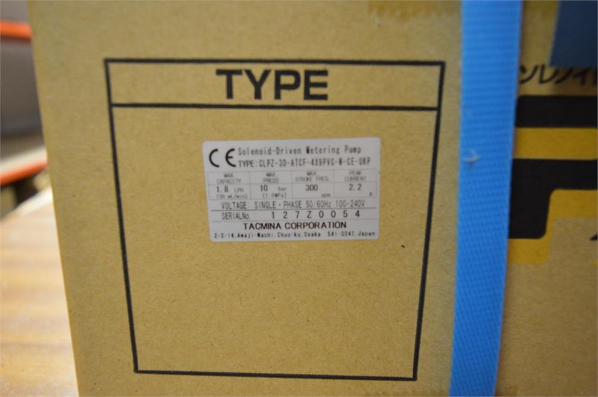 2 x Tacmina, CLPZ-30-ATCF-4X9PVC-W-CE-UKP, solenoid-driven metering pumps (boxed/unopened) - Image 2 of 2