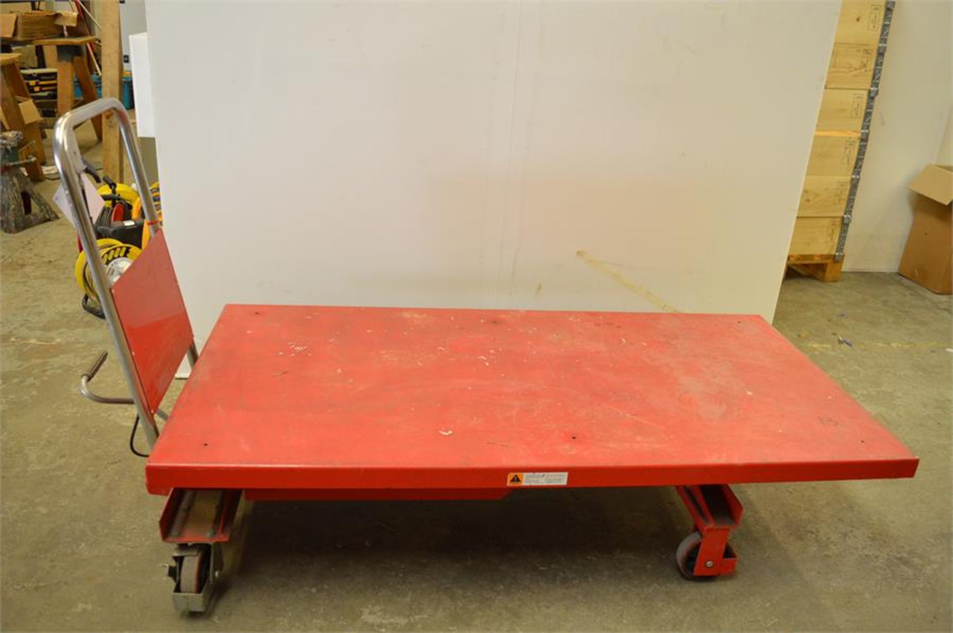 Lift Mate, TXL500L, 500kg mobile scissor lift table, Serial No. 11-07-034 (2011), lift height 310-