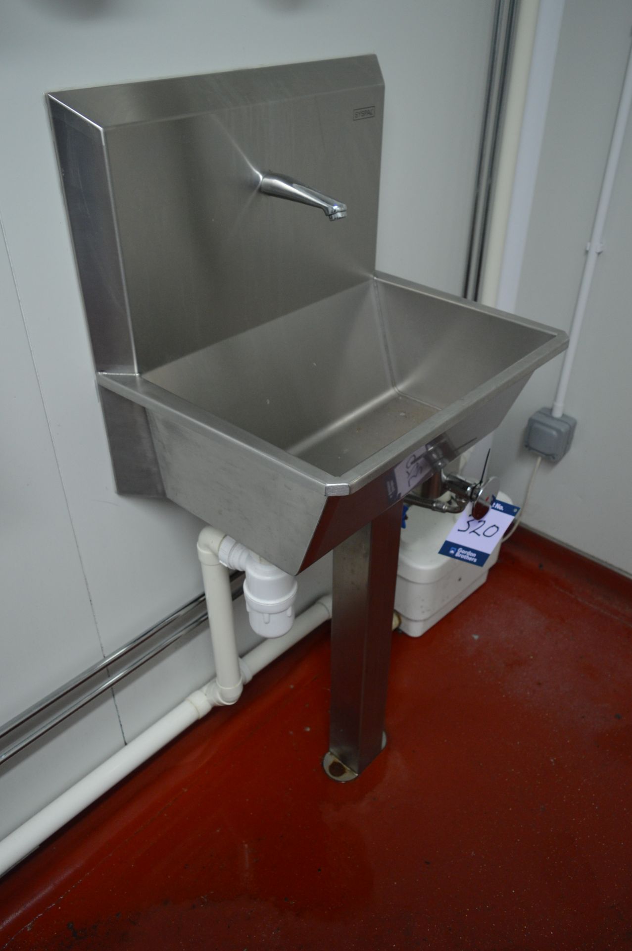 Three Syspal stainless steel hand wash sinks (Located at Crantock Bakery, Newquay) - Image 3 of 3