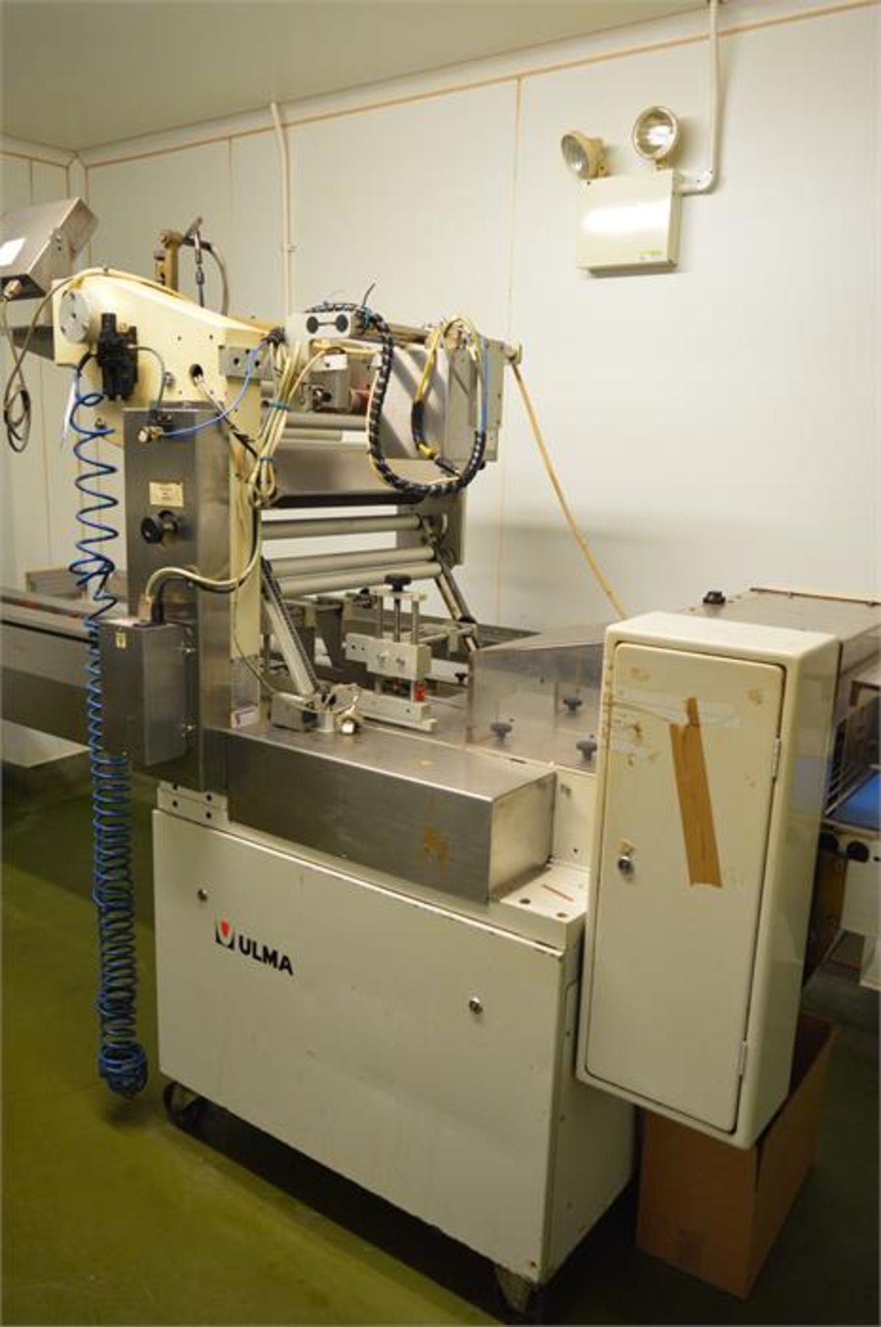 Ulma, Model P500, flow wrap machine, Serial No. 1121 (1995) - fault with printer (Located at - Bild 4 aus 8