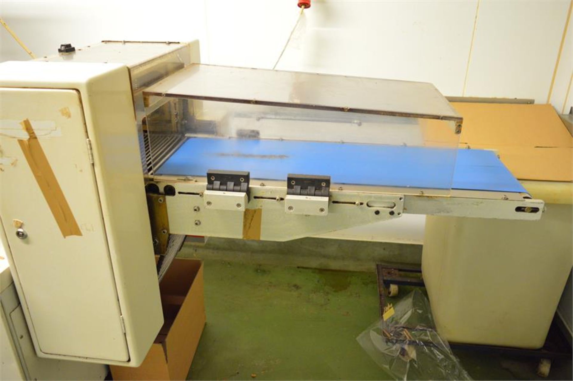 Ulma, Model P500, flow wrap machine, Serial No. 1121 (1995) - fault with printer (Located at - Bild 5 aus 8