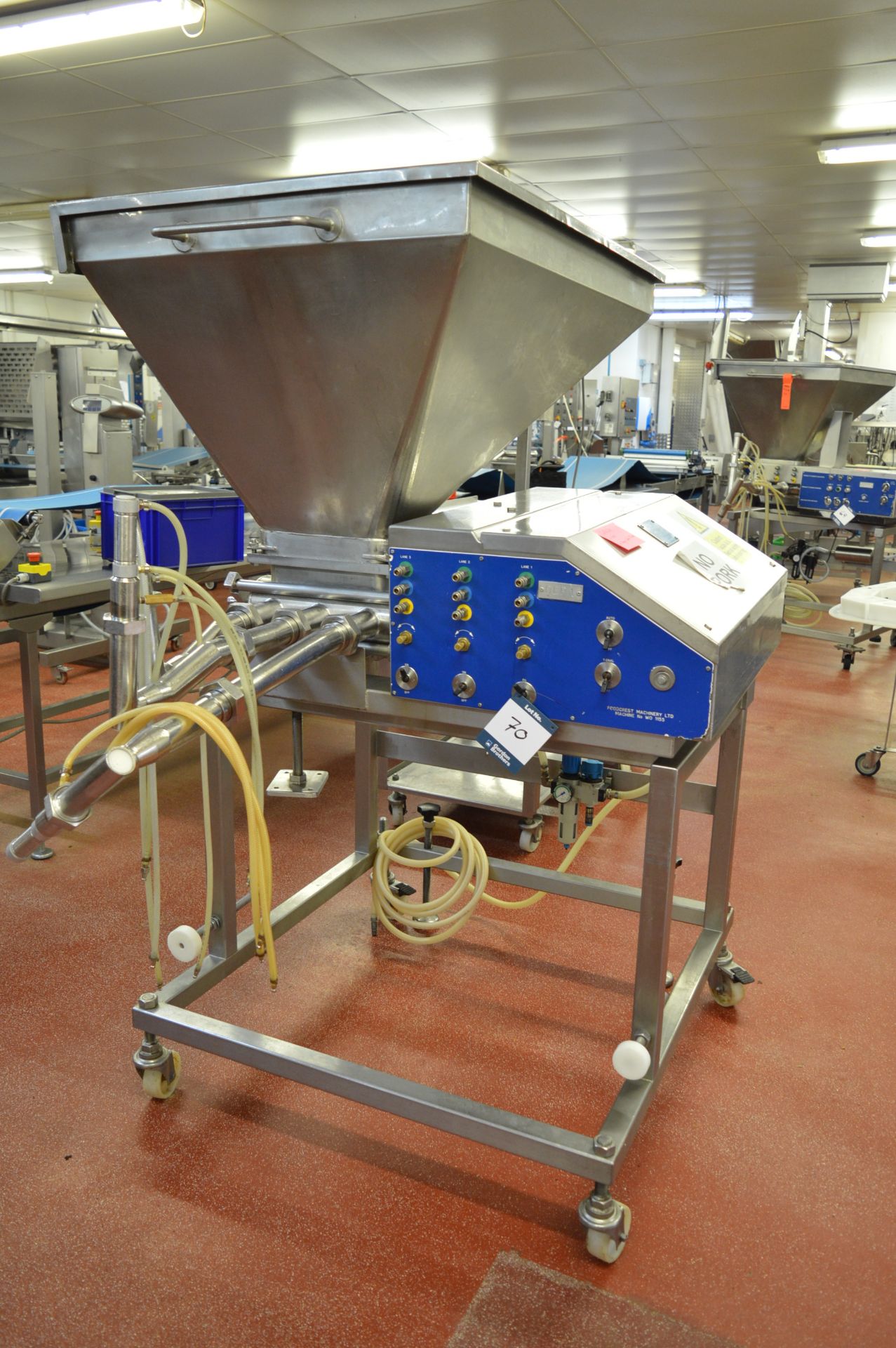 Baynflax, three lane Multimaster depositor, bespoke cylinder (Located at Crantock Bakery, Newquay)