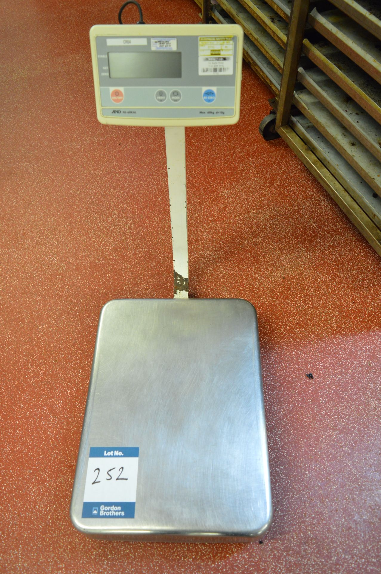 AND, FG-60 KAL, 60kg scales (all faults) (Located at Crantock Bakery, Newquay)