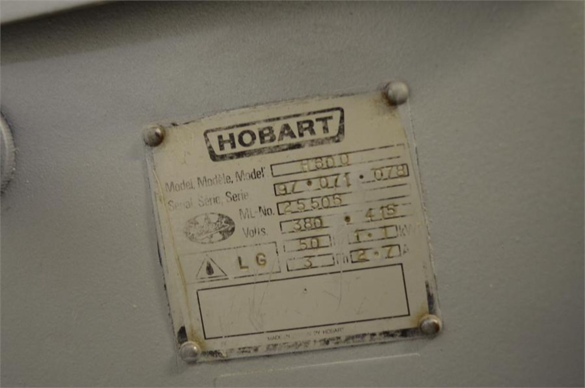 Hobart, Model H600, industrial stand mixer, Serial No. 97.071.078 (Located at Continental - Image 4 of 4