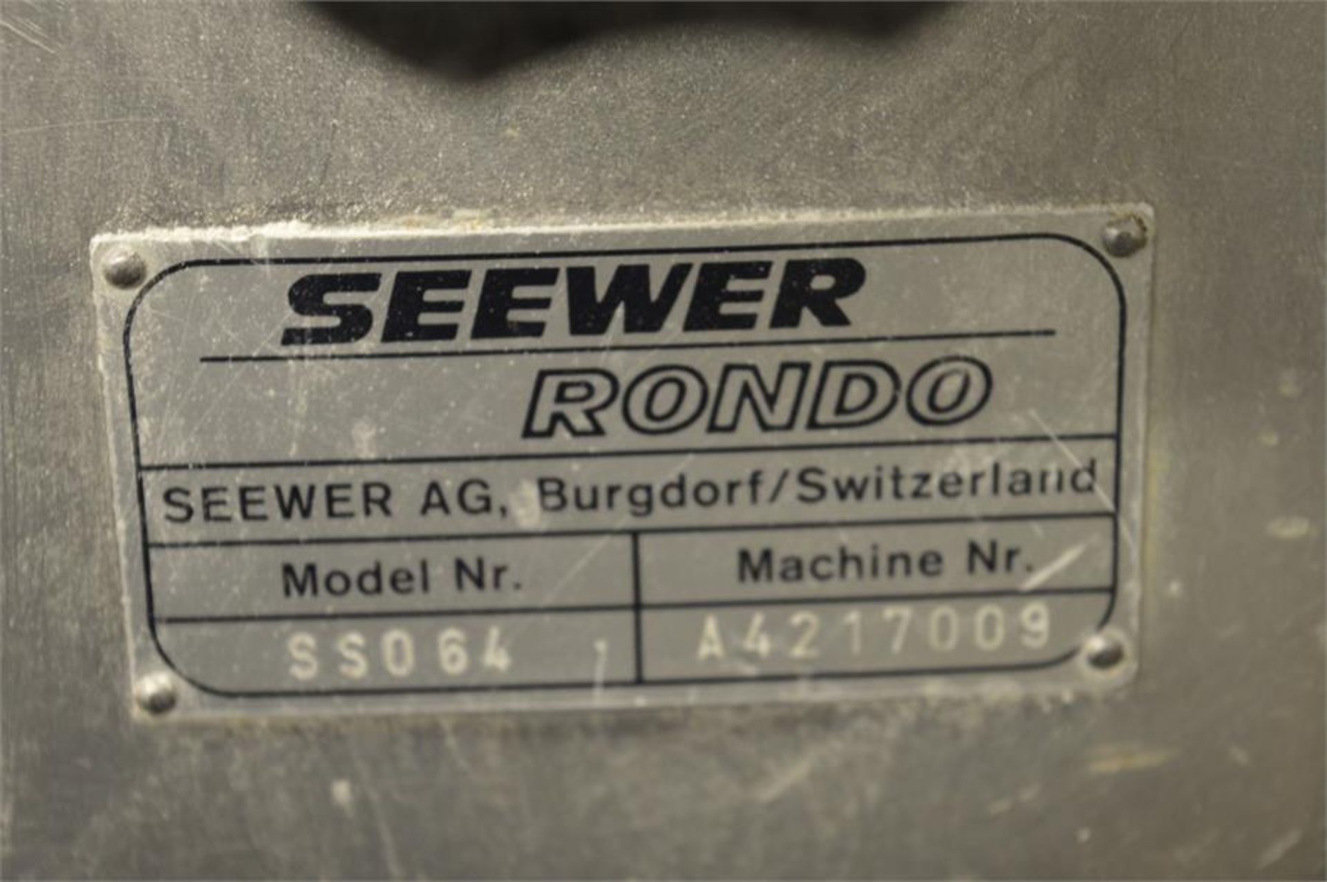 Seewer Rondo, Model SS064, pastry break, Serial No. A4217009, overall length: 3.3m, belt width: 60cm - Bild 4 aus 4