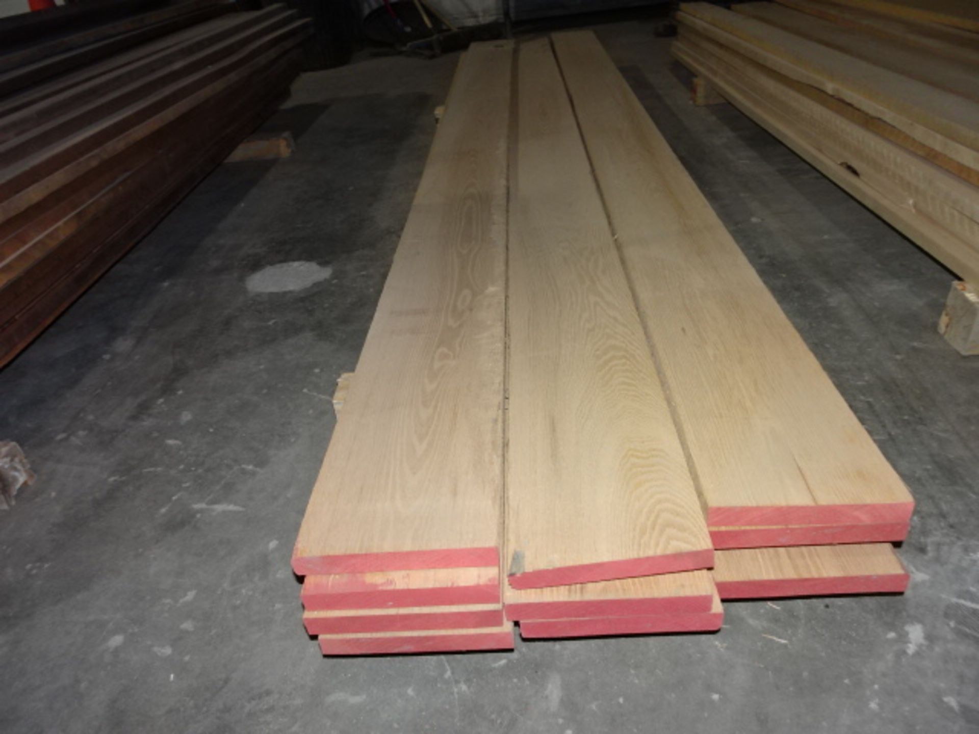 Lot de (± 11) planches en chêne brute 6"x 108"x 7/8" - Image 3 of 3